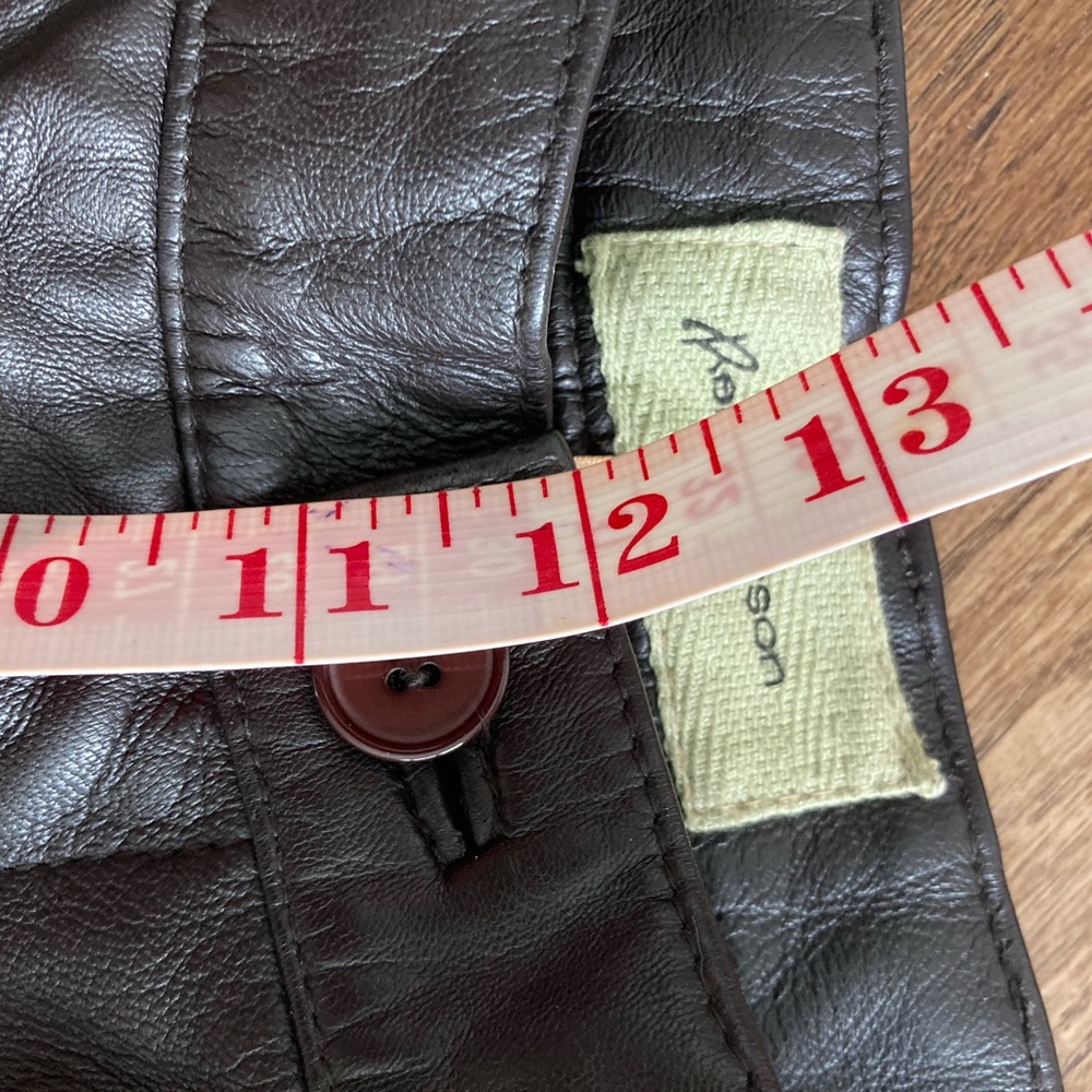 Rem Garson dark brown high rise leather pants - Picture 8 of 16